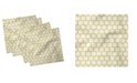 Ambesonne Hexagonal Comb Set of 4 Napkins, 12" x 12"